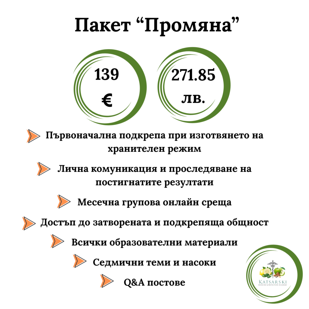 Пакет "Промяна"